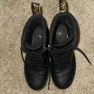 DR MARTENS 1460 PASCAL WARMWAIR LEATHER LACE UP BOOTS